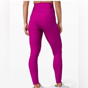 Lululemon Chase the Chill Super High-Rise Tight 28" - Deep Fuschia sz 2